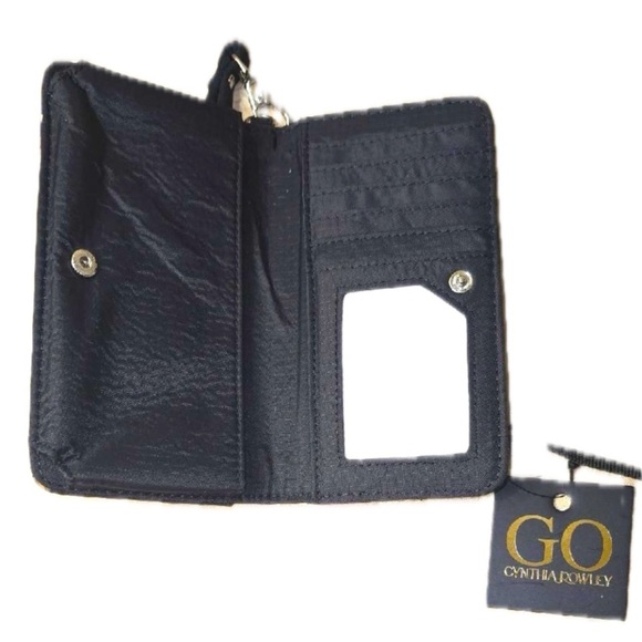 GO Cynthia Rowley Purple and Black Cosmic Clutch, Phone Case & Card Holder, NWT - Picture 2 of 4